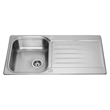 Lamona Ashworth Single Bowl Reversible Inset Stainless Steel Kitchen Sink