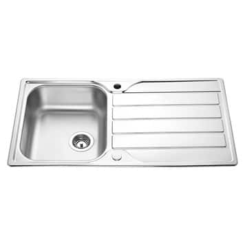 Lamona Rumworth Single Bowl Reversible Inset Stainless Steel Kitchen Sink